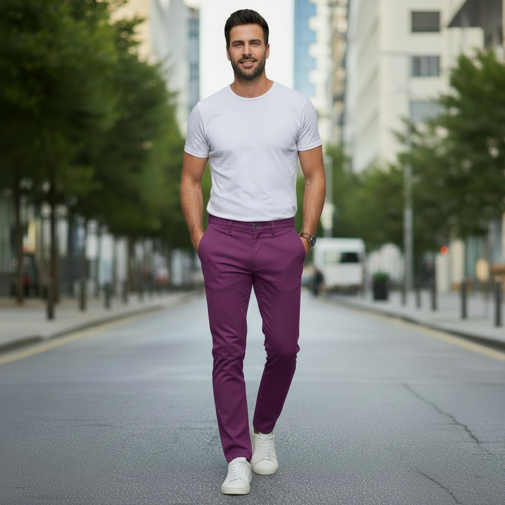 Kit De Verão 5 Calças De Sarja Masculina Retrô Premium - Últimas Unidades