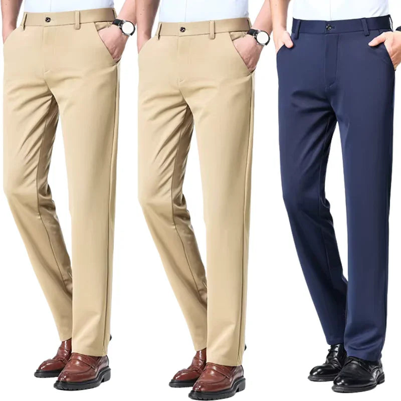 COMPRE 2 LEVE 3 | Calça Social Clássica Alfaiataria + Cinto de Brinde