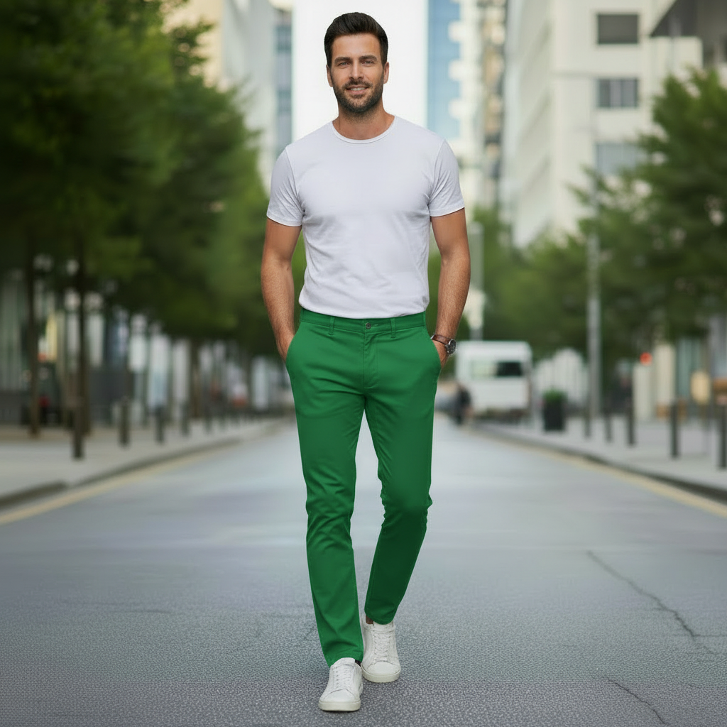 Kit De Verão 5 Calças De Sarja Masculina Retrô Premium - Últimas Unidades