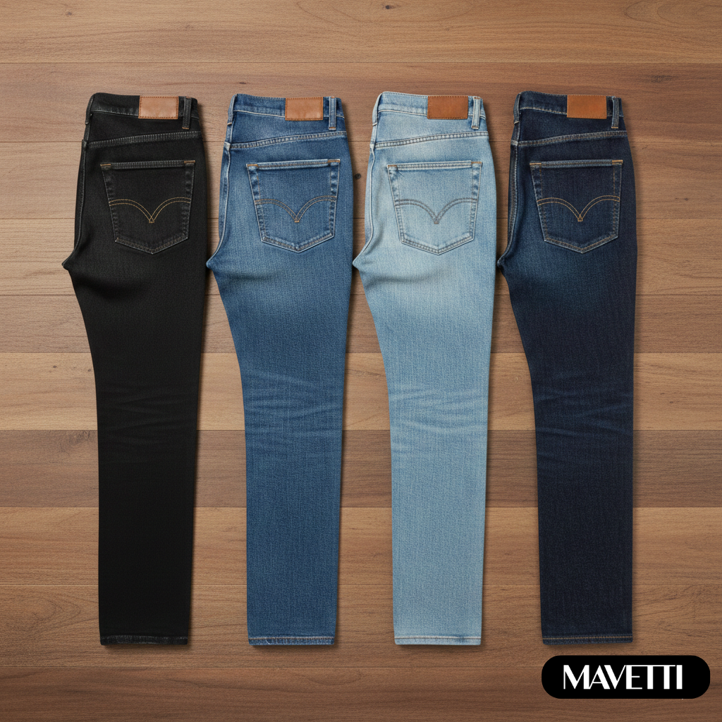 Calça Jeans Masculina com Elastano - Kit 4 Unidades