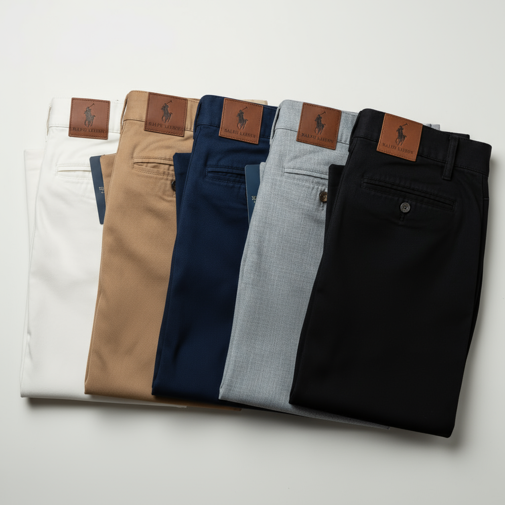 Kit De Verão 5 Calças De Sarja Masculina Retrô Premium - Últimas Unidades